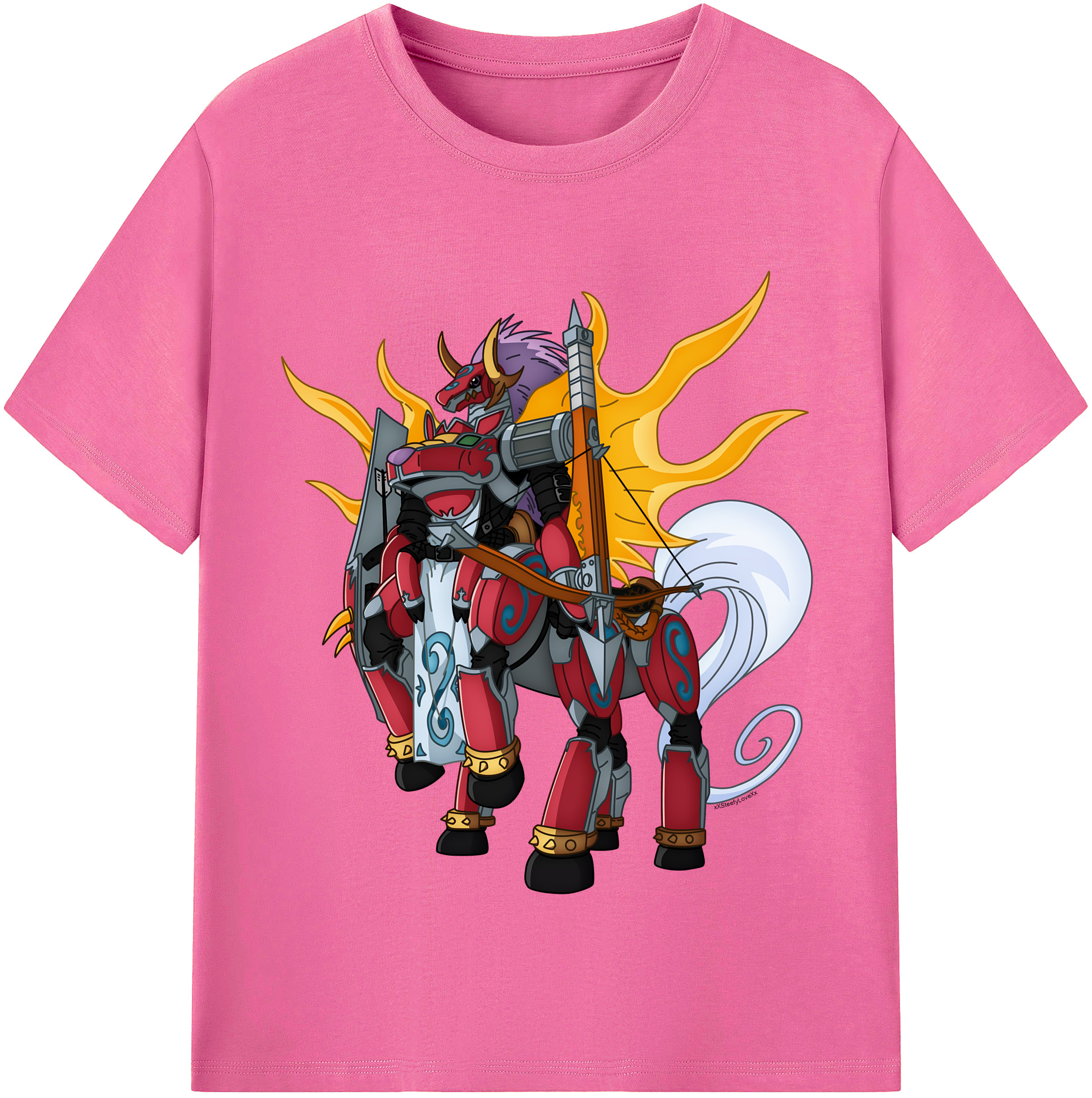 （画像用） Digimon デジタルモンスター/デジモン レディースカジュアルプリントTシャツ（綿100％）